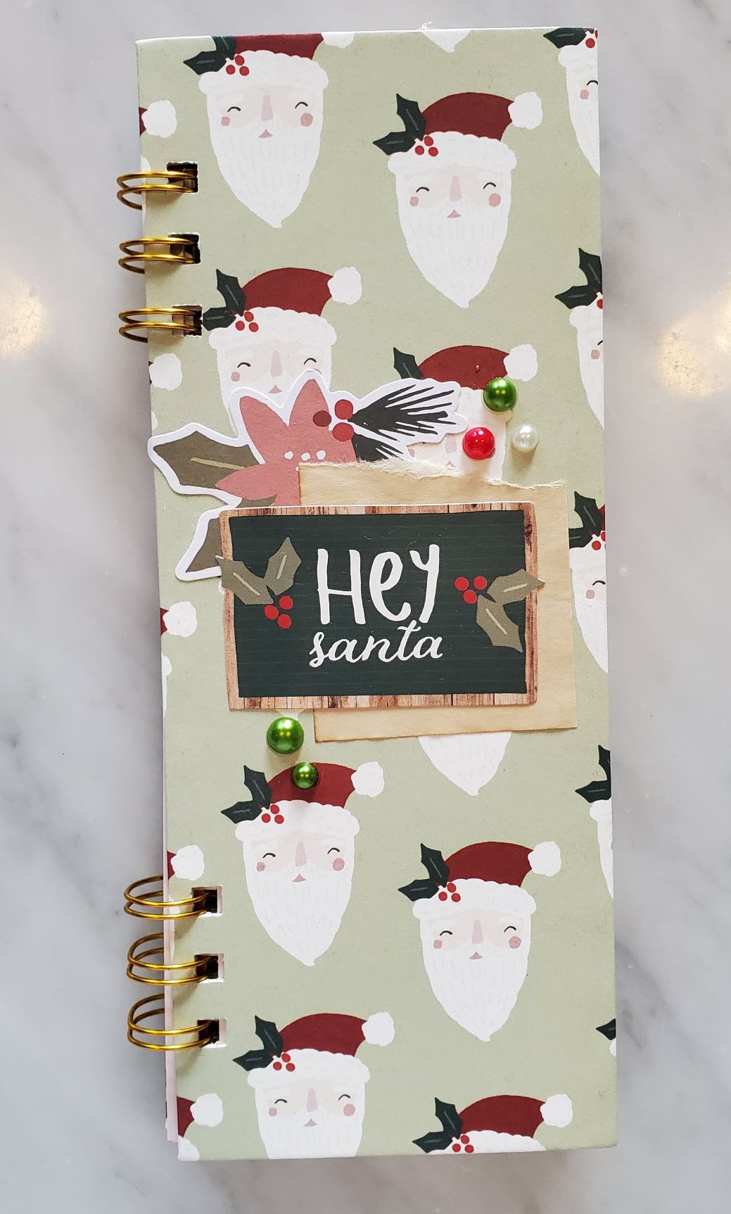Hey Santa Spiral Bound List Notebook