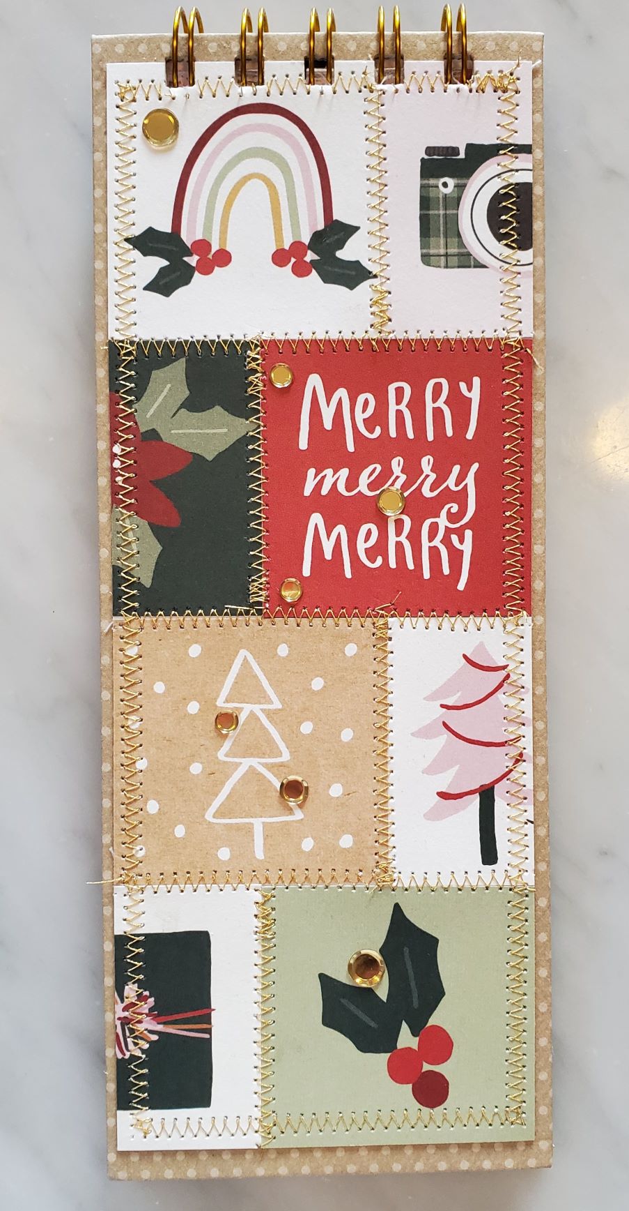 Merry Merry Spiral Bound List Notebook