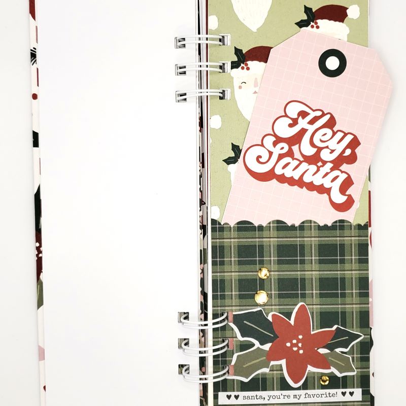 Holly Jolly Spiral Bound List Notebook