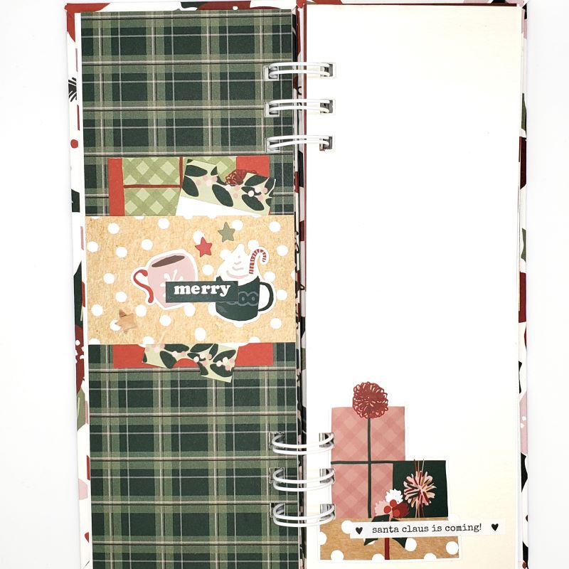 Holly Jolly Spiral Bound List Notebook