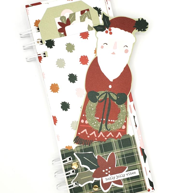 Holly Jolly Spiral Bound List Notebook